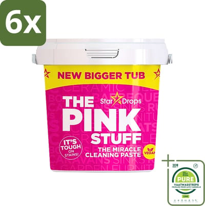 The Pink Stuff - Cleaning Paste - Allesreiniger - Voor Hardnekkig Vuil - 850g - Voordeelverpakking - 6 stuks - The Pink Stuff - Schoonmaken