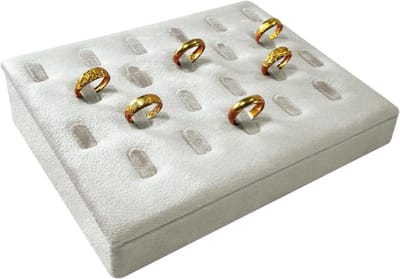 Ringhouder - Sieraden Organizer - Ringen Presenteren - Drie-dimensionaal Ontwerp - 22 Ringen - Grijs
