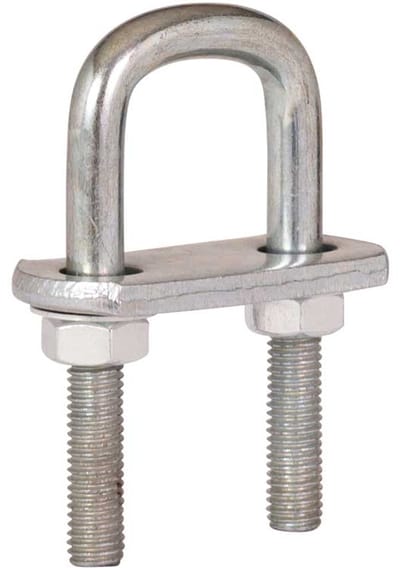 U bout M10 met strop 80 x 33 mm - verzinkt