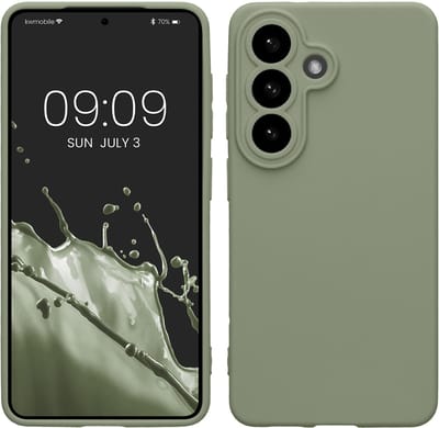 kwmobile telefoonhoesje geschikt voor Samsung Galaxy S26 - Hoesje voor smartphone - Precisie camera uitsnede - In grijsgroen