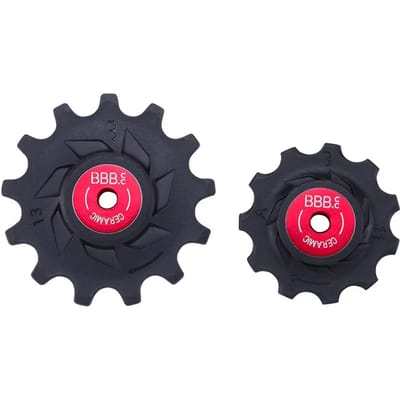 Bbb Rollerboys Ceramic Shimano Grx Derailleurwieltjes Set Voor Fietsen Zilver 11-13t