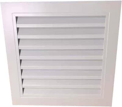 Ventilatierooster Vierkant - Luchtuitlaat Rooster - Ventilatie Verbeteren - Aluminium Legering - 500x500mm - Wit