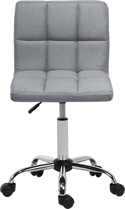 MARION - Bureaustoel - Grijs - Polyester