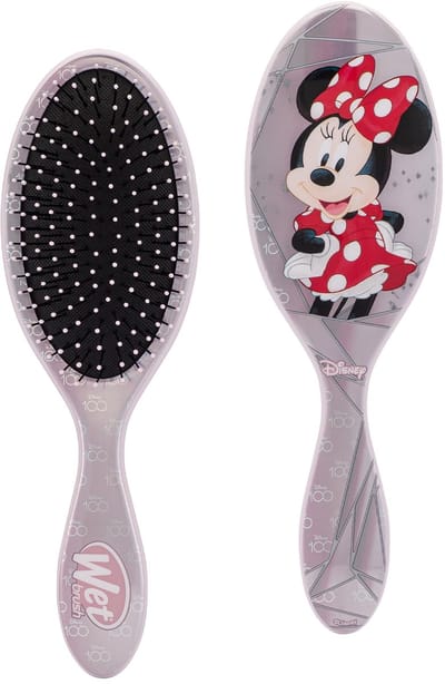 WetBrush X Disney 100 Original Detangler - Minnie Mouse - Haarborstel - Voor Nat En Droog Haar - Ontwart Zonder Pijn Of Beschadiging - Geschikt Voor Kinderen En Volwassenen - Limited Edition - Zacht voor Elk Haartype - Perfect Cadeau