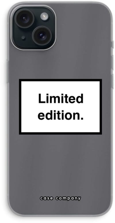 Case Company® - Hoesje geschikt voor iPhone 15 Plus hoesje - Limited edition - Soft Cover Telefoonhoesje - Bescherming aan alle Kanten en Schermrand