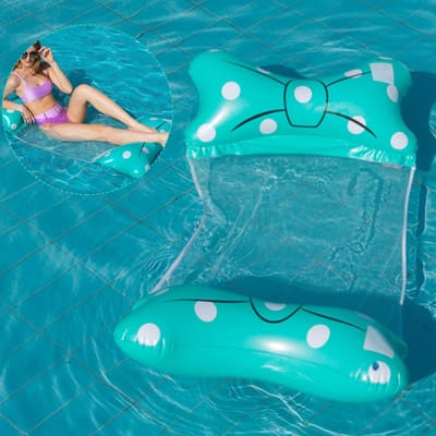 Dailygoods- Opblaasbaar Zwembad 4-in-1 - Waterhangmat - Luchtmatras - Zwembadspeelgoed - Draagbare Zwemmat - Schokbestendig en Opvouwbaar - Watermatras