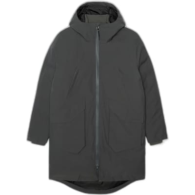 Lange technische raglan parka met wattering Revolution Sorona