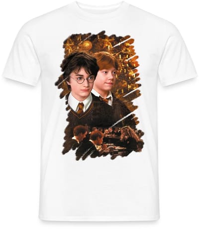 Harry Potter Kerst Harry En Ron T-Shirt Heren