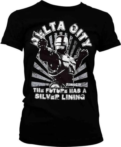 Robocop Dames Tshirt -S- Delta City Zwart