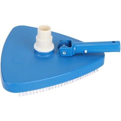 Tête d'aspirateur de piscine triangulaire lestée et portable, accessoire de nettoyage blue