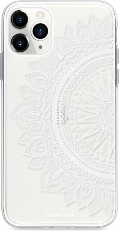 Fooncase Hoesje Geschikt voor iPhone 11 Pro - Shockproof Case - Back Cover / Soft Case - Mandala / Ibiza