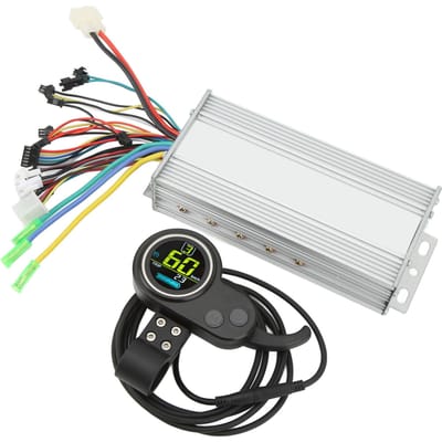 1000W 36V 48V Borstelloze Snelheidsmotorcontroller LCD Rond Display met Duimgashendel voor Elektrisch