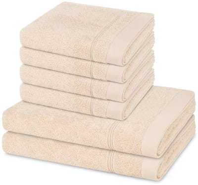 Ross Sonstiges 4 X handdoek 2 X douchehanddoek - in set 6 pack Rubin