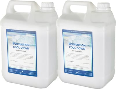 Bodylotion Cool Down 5 Liter - set van 2 stuks - navulling - Voordeelverpakking