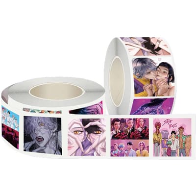 500 stuks Demon Jagers Stickers Feestartikelen Verjaardagsdecoratie Feestbenodigdheden Kamerdecoraties voor Kinderen beige