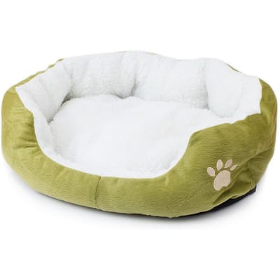 45 *40cm Zacht Fleece Kattenhuis Winter Hondenbed Puppy Mat Warm Huisdierenbed P Voor Klein Huisdier groen