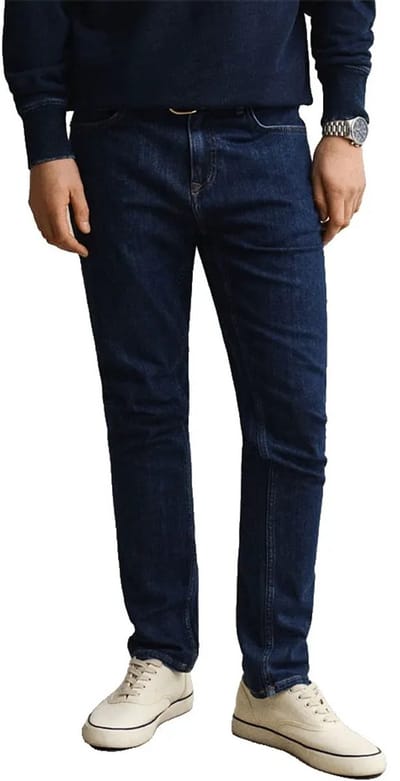 Gant 1000020 Slim Fit Spijkerbroek Blauw 31 / 34 Man