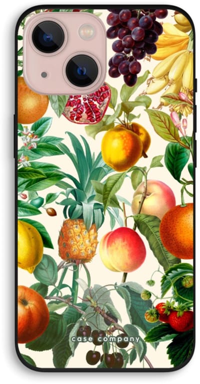 Case Company® - Hoesje geschikt voor iPhone 13 hoesje - Classic Flora - Biologisch Afbreekbaar Telefoonhoesje - Bescherming alle Kanten en Schermrand