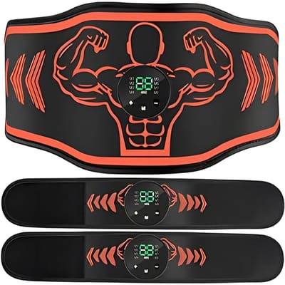 DailySupplies® Buikspiertrainers Elektrisch - Hometrainer Afvallen - Fitness - Zwart en Oranje