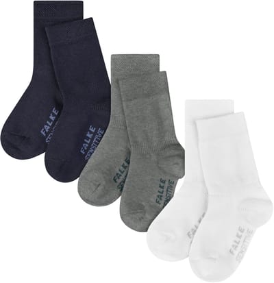 FALKE Sensitive 3-Pack met comfort tailleband katoen multipack sokken baby veelkleurig - maat 62-68