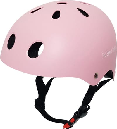 Kinderhelm Fiets Pro Sport Lights - skate Fietshelm voor kinderen - Matt Roze Pink - 50 - 56 cm