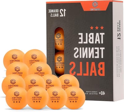 Tafeltennisballen - Ping Pong Ballen - Competitie en Plezier - 40+ Pro ABS Materiaal - 12 Stuks - Oranje