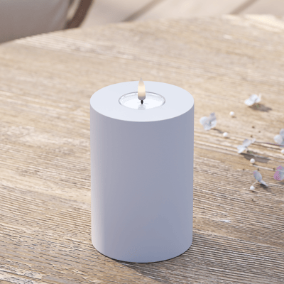 Deluxe Homeart - Led Kaars OUTDOOR Dust Blue 10 x 15 cm