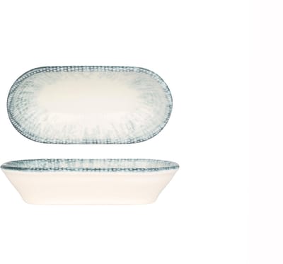 Kütahya Porselen Serveerschaal - Iceberg - Porselein - 20x10 cm (350cc) - set van 2