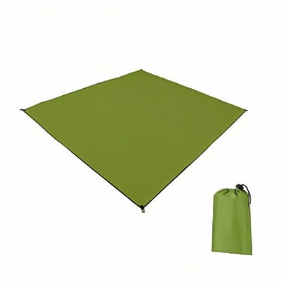 Tarp Ultralicht, Ultralicht, Vloermat, Campingzeil, Tentzeil, Picknickmat Voor 1 Tot 4 Personen, Ideaal Voor Picknick, Strand, Camping, Waterdicht, Duurzaam, Groen, 210 X 150 Cm