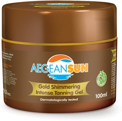Goudkleurige Intense Tanning Gel 100ml – Snelle, Diepe Bruining & Prachtige Gouden Glans | Waterproof | Met Wortelolie, Kokosolie & Vitamines A, C & E
