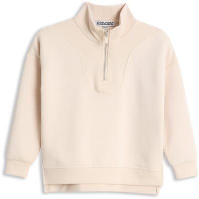 4PRESIDENT Sweater meisjes - Beige - Maat 92 - Meisjes trui