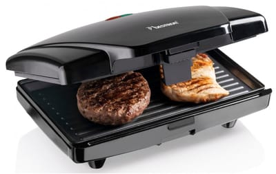 Bestron Contactgrill - AMG750Z - 750W - Tosti apparaat - 21,6x12cm bakoppervlak - Zwart