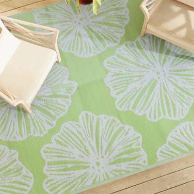 vidaXL - Buitenkleed - ARAKIL - 190x290 - cm - PP - groen