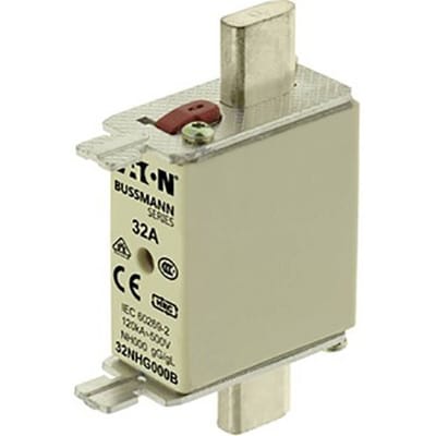 Eaton 32NHG000B NH-zekering Met mechanische beveiligingsweergave Geschikt voor Zekeringsgrootte 000-4 Afmeting zekering : 000 32 A 500 V 3 stuk(s)