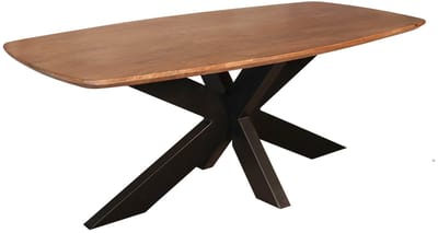 Salontafel deens ovaal mangohout 120cm bruin Livy duurzaam hout mango