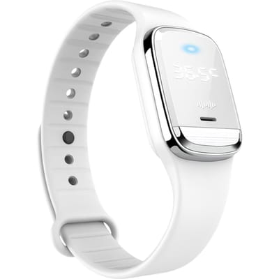 Armbanden voor temperatuurmeting Ultrasone muggenafstotende banden Niet-giftige Deet-vrije bug