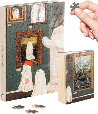 3D Puzzel Boekhoes - Creatieve Set - Ontspanning en Creativiteit - Geïntegreerd Notitieboek - 21 x 15 cm - The Gallery