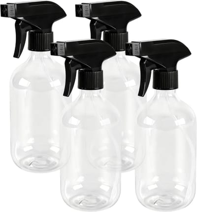 4 stuks doorzichtige plastic spuitflessen, 500 ml navulbare spuitflessen voor haar, planten en schoonmaakgebruik