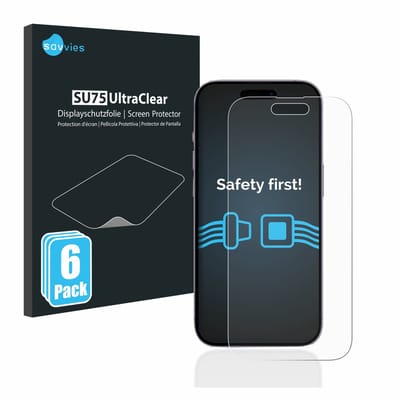 Savvies - Screenprotector voor Apple iPhone 14 Pro - Folie Beschermfolie transparant 6 Stuks