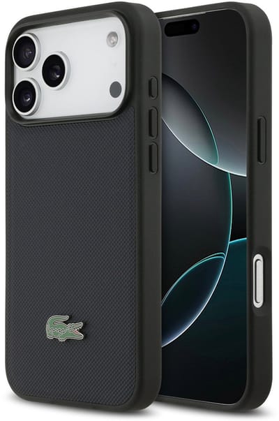Lacoste - hoesje voor iPhone 17 Pro Max - MagSafe Iconic Petit Pique Logo - Navy