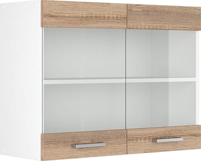 Vicco R-Line Hangkast – 80 cm met glazen deuren Sonoma