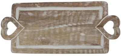 Snijplank mango hout heart 40x17cm
