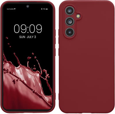 kwmobile telefoonhoesje geschikt voor Samsung Galaxy A54 5G - Hoesje voor smartphone - Precisie camera uitsnede - In bordeaux-violet