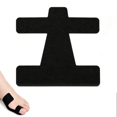 BOTC Hallux Valgus Correctietape - Orthopedische tape - 10stuks - Voorgeknipte Bunion Tape voor Grote Teen Correctie - Waterdicht & Elastisch - Zwart