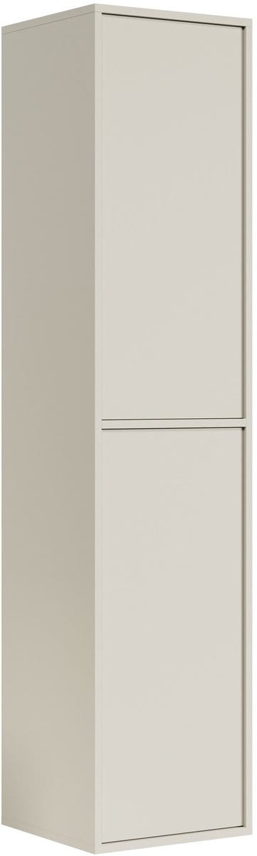 Badplaats Badkamerkast Mali 38 x 33 x 160 cm - Beige - Hangende Kolomkast met 2 Deuren
