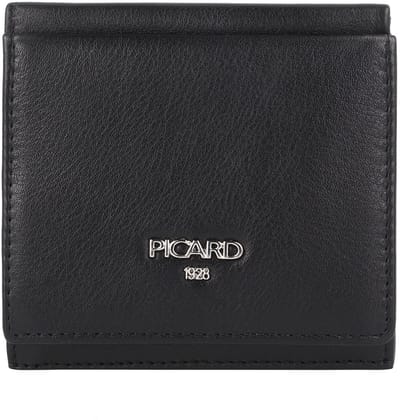 Picard Bingo Portemonnee Leer 10 cm - Dames - Staand formaat - schwarz
