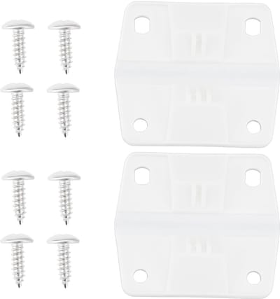 Dailygoods- Koeler Scharnieren 2 Stuks - Kunststof - Compatibel met Coleman Koelers - Inclusief 8 Montage Schroeven - Breedte 5,7 cm - Lengte 5,1 cm - Koeleronderdelen
