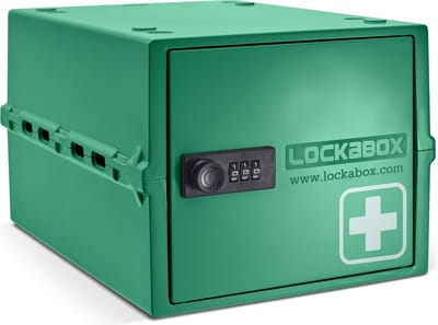Lockabox One™ Opbergbox met Cijferslot - Afsluitbare Medicijnkast - Polycarbonaat Kluis - Koelkast en Diepvries Proof - 10,5 Liter - 31 x 21 x 17 cm
