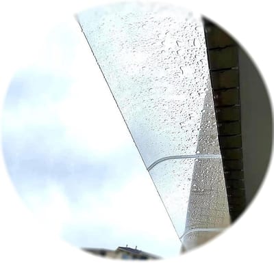 Polycarbonaat luifel voordeur, Vensterluifel Luifel Buitenschuilplaats Zonwering, 3,5 mm dik winddicht Deur Regenluifel, Moderne gebogen veranda luifel, Waterdichte afdekking,40x150cm/16''x59''