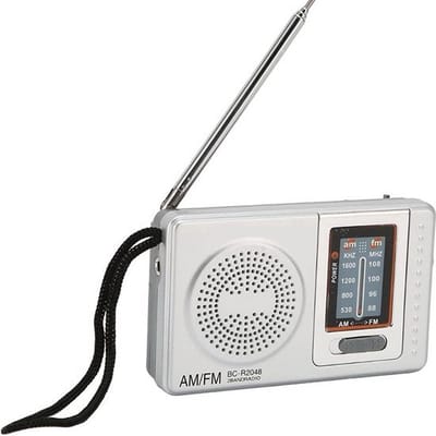 Knaak Mini Noodradio - FM/AM - Pocket Radio - Op Batterijen - Draagbare Rampenradio
